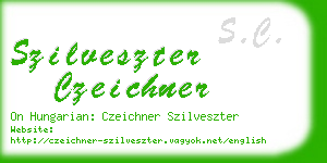 szilveszter czeichner business card